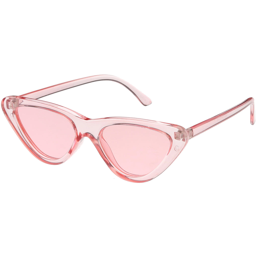 Women's Colorful Retro Indie Festival Thin Cat Eye Sunglasses C560