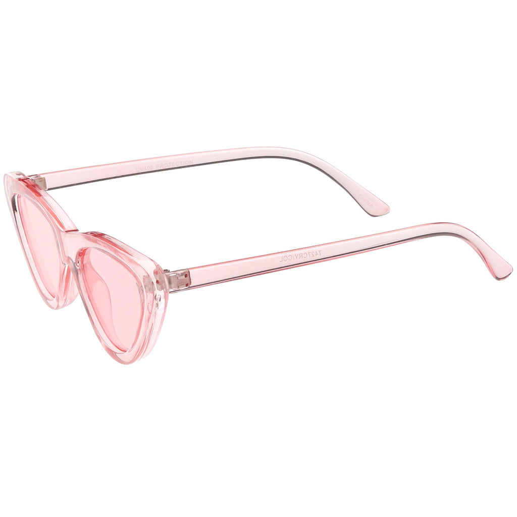 Women's Colorful Retro Indie Festival Thin Cat Eye Sunglasses C560
