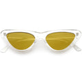 Women's Colorful Retro Indie Festival Thin Cat Eye Sunglasses C560