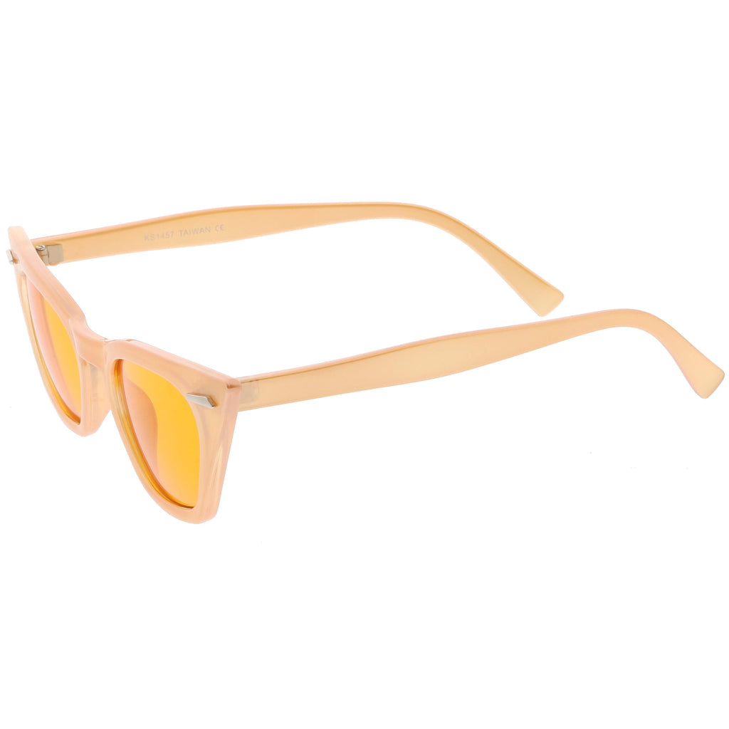 Women's Color Tone 90's Small Cat Eye Sunglasses C563