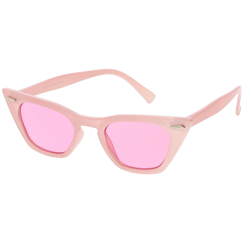 Women's Color Tone 90's Small Cat Eye Sunglasses C563