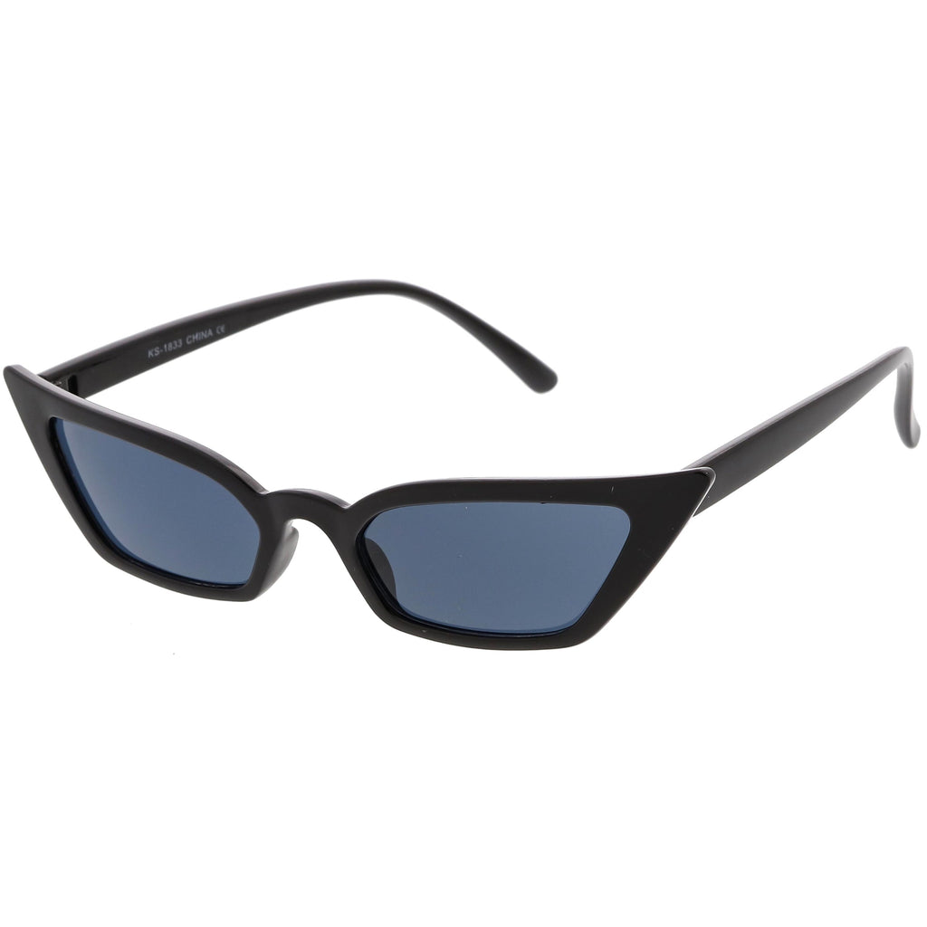 Women's 90's Thin Retro Pointed Cat Eye Sunglasses