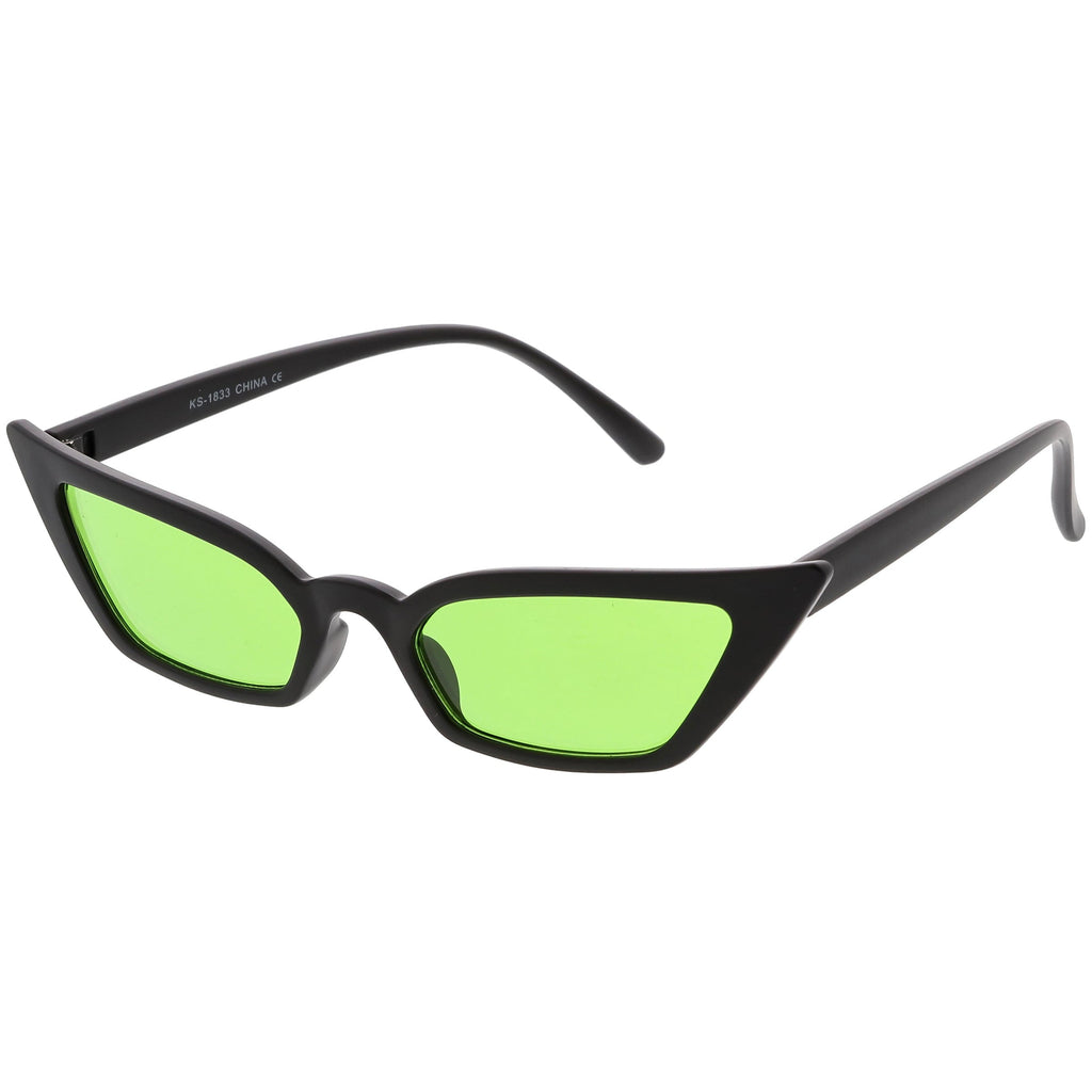 Women's 90's Thin Retro Pointed Cat Eye Sunglasses
