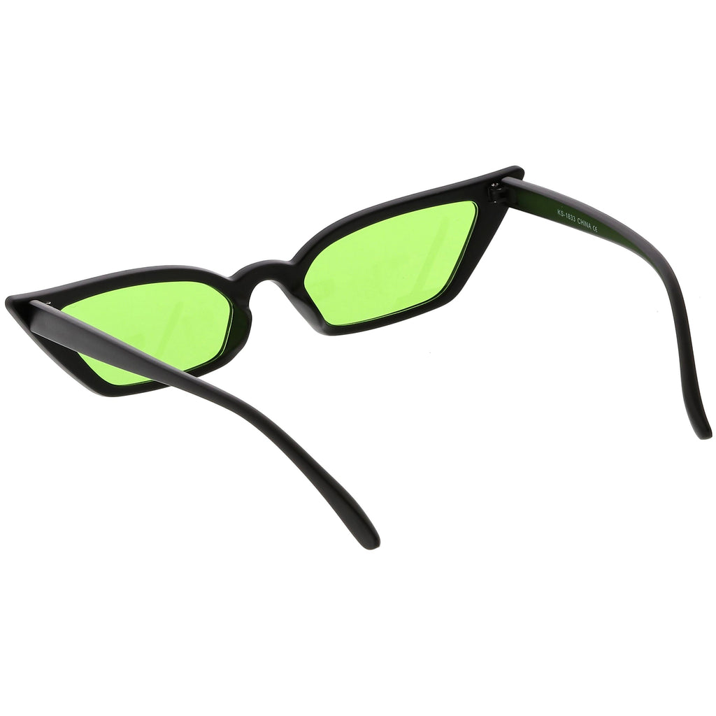 Women's 90's Thin Retro Pointed Cat Eye Sunglasses