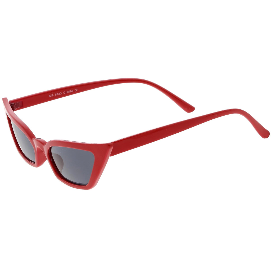 Women's 90's Thin Retro Pointed Cat Eye Sunglasses