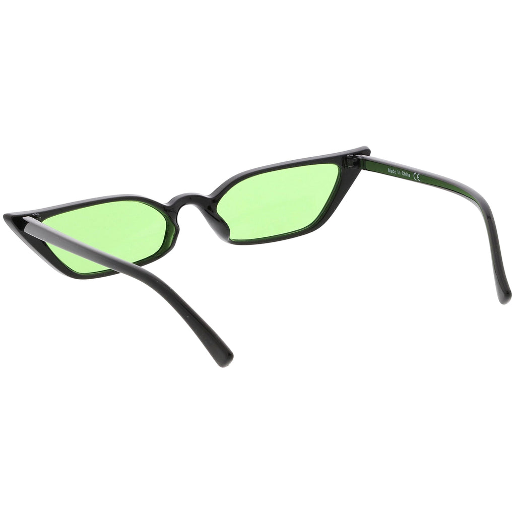 Women's 90's Thin Retro Pointed Cat Eye Sunglasses