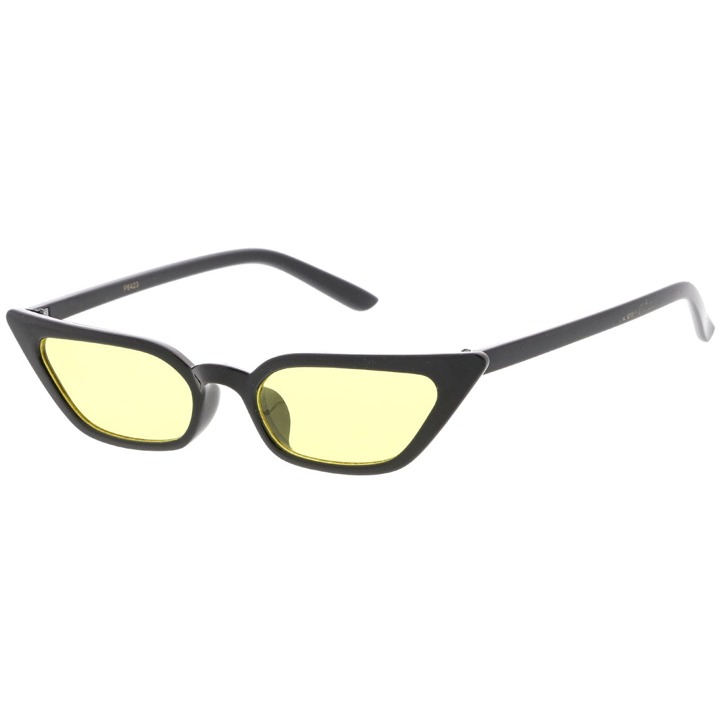 Women's 90's Thin Retro Pointed Cat Eye Sunglasses