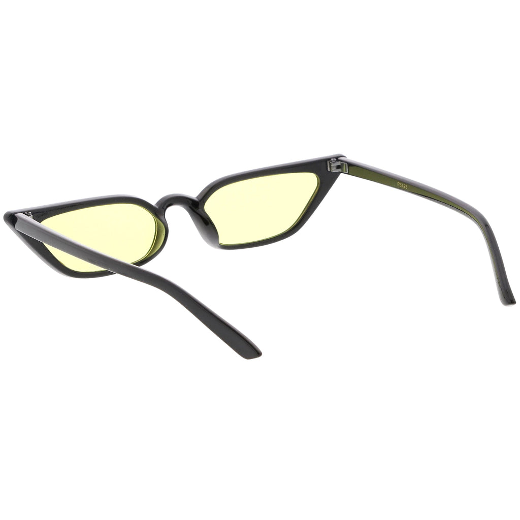 Women's 90's Thin Retro Pointed Cat Eye Sunglasses