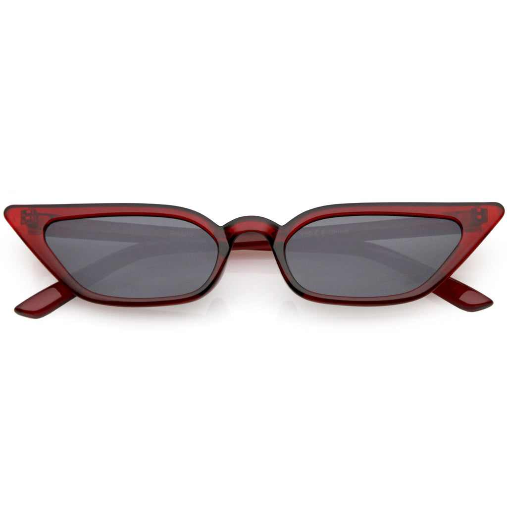 Women's 90's Thin Retro Pointed Cat Eye Sunglasses
