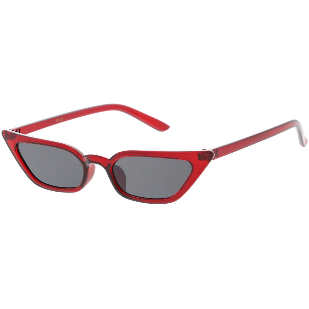 Women's 90's Thin Retro Pointed Cat Eye Sunglasses
