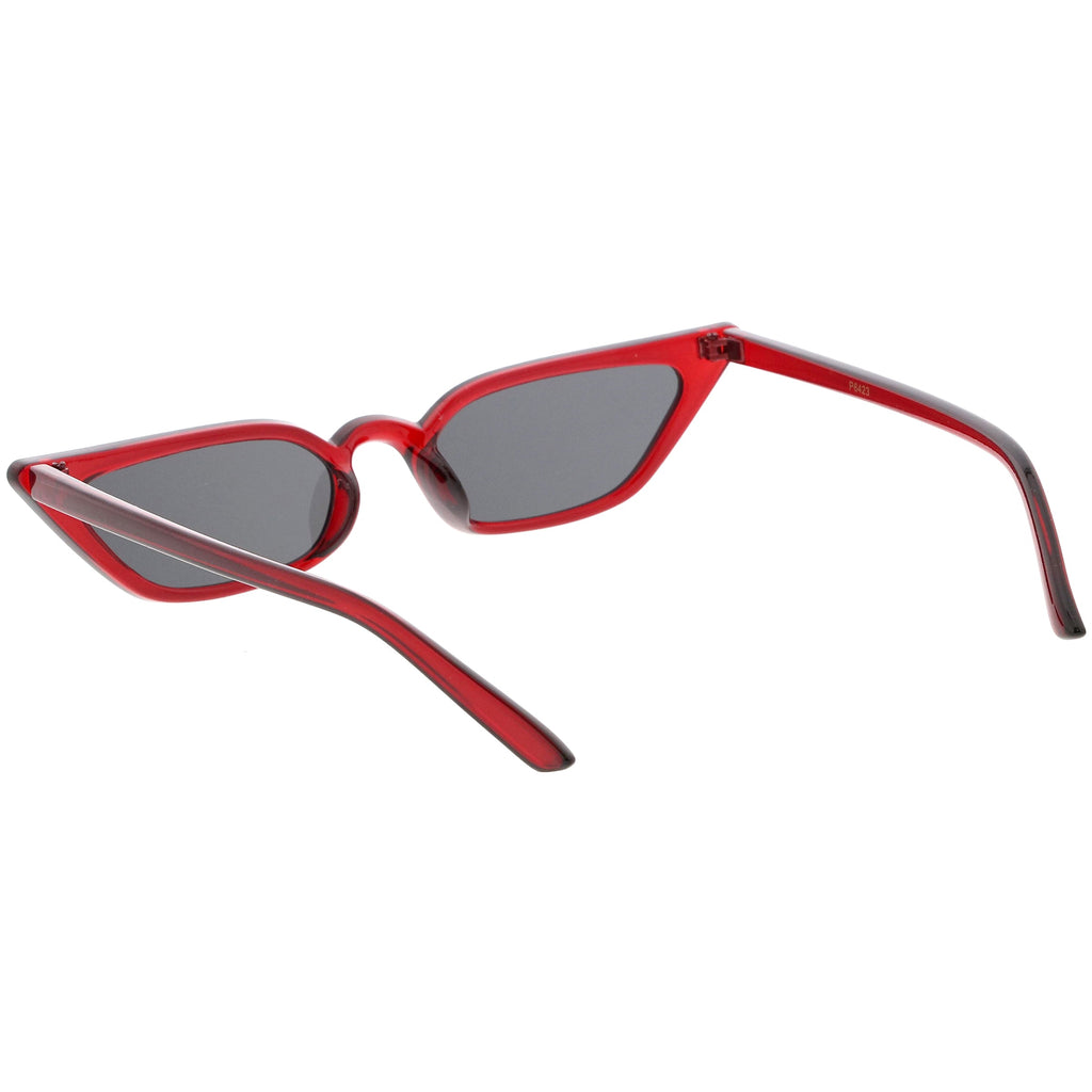 Women's 90's Thin Retro Pointed Cat Eye Sunglasses