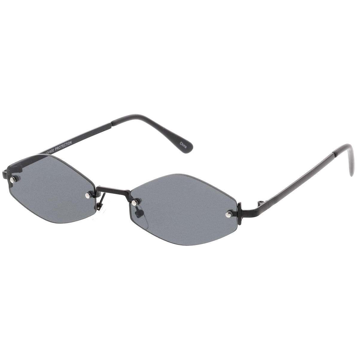 Retro 1990's Small Geometric Hexagon Sunglasses C593