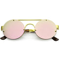 Retro Modern Steampunk Round Spring Temple Sunglasses C957