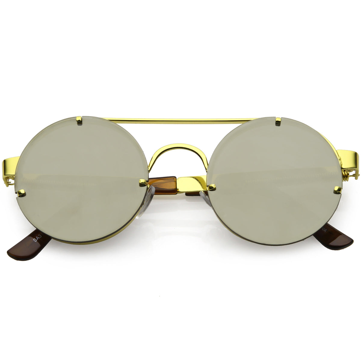 Retro Modern Steampunk Round Spring Temple Sunglasses C957
