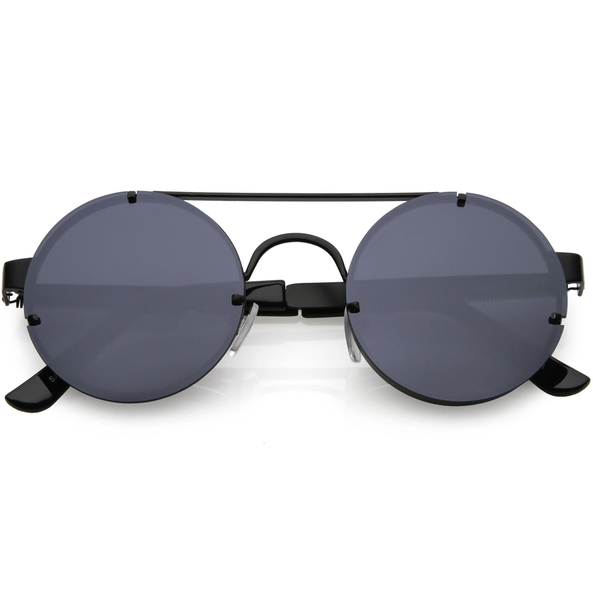 Retro Modern Steampunk Round Spring Temple Sunglasses C957