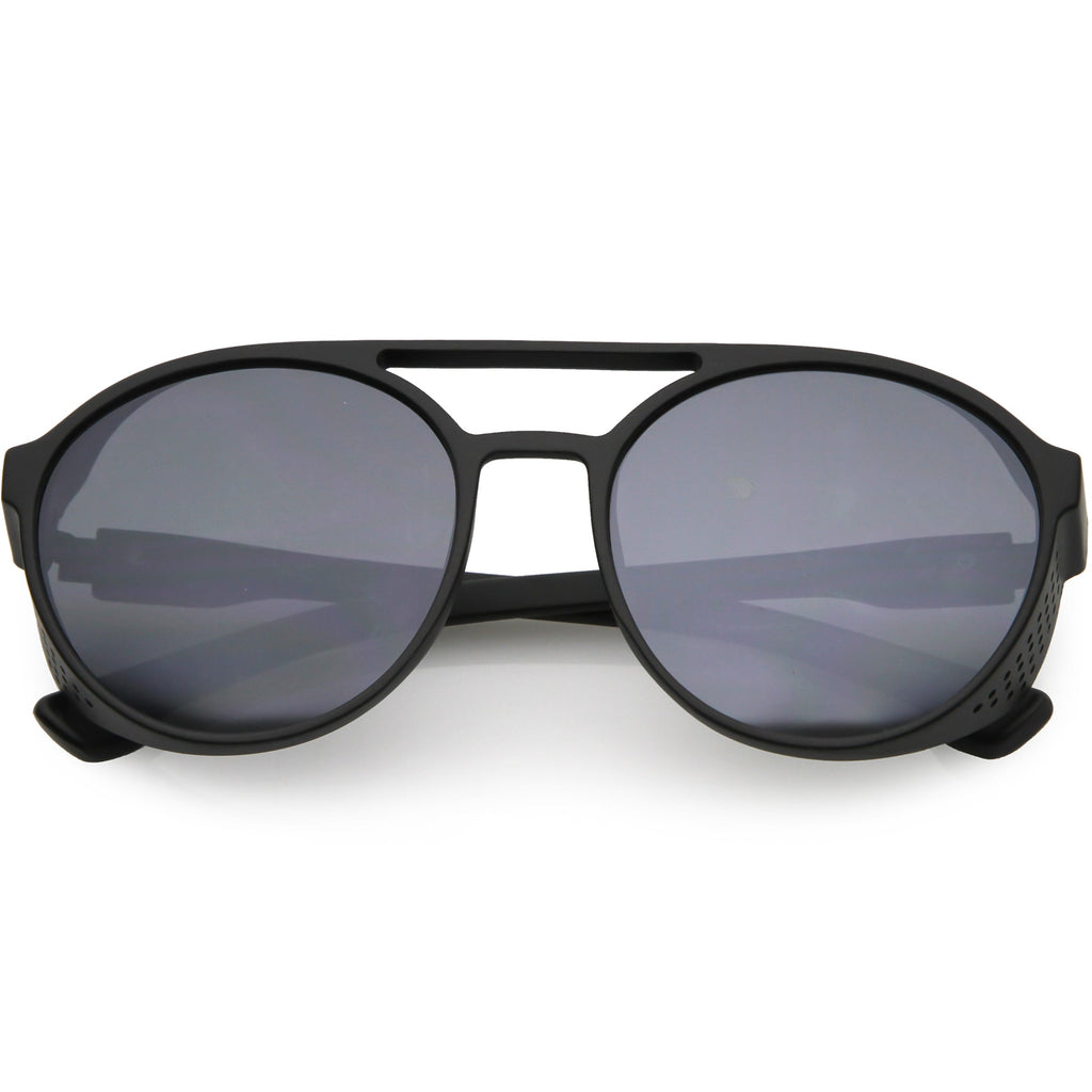 Retro Steampunk Vented Color Tone Lens Goggle Aviator Sunglasses C958