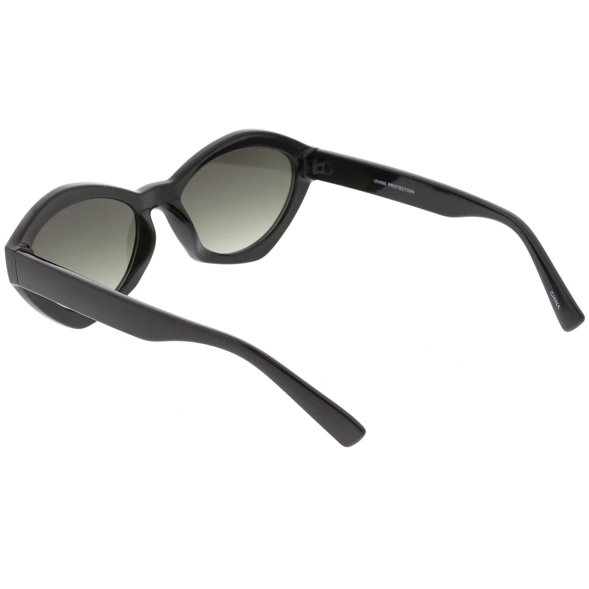 Women's Retro Modern Oval Flat Lens Sunglasses C603