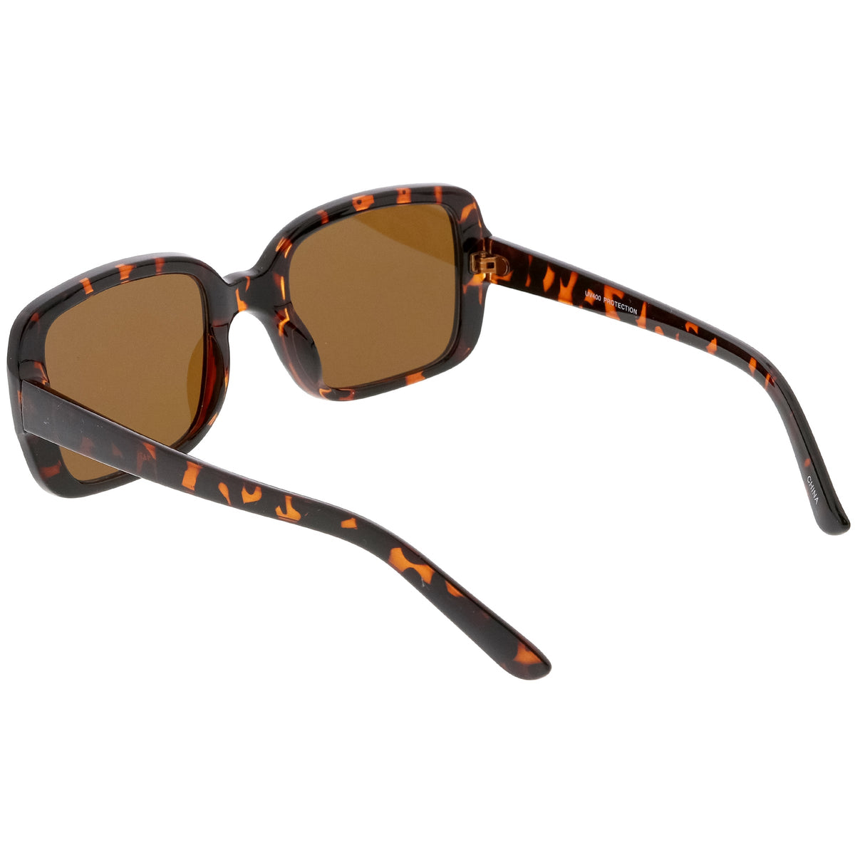 Women's Retro Modern Square Flat Lens Sunglasses C605