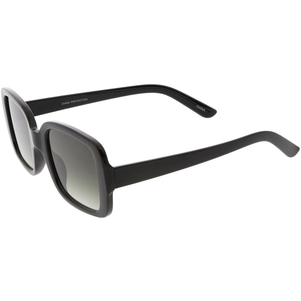 Women's Retro Modern Square Flat Lens Sunglasses C605