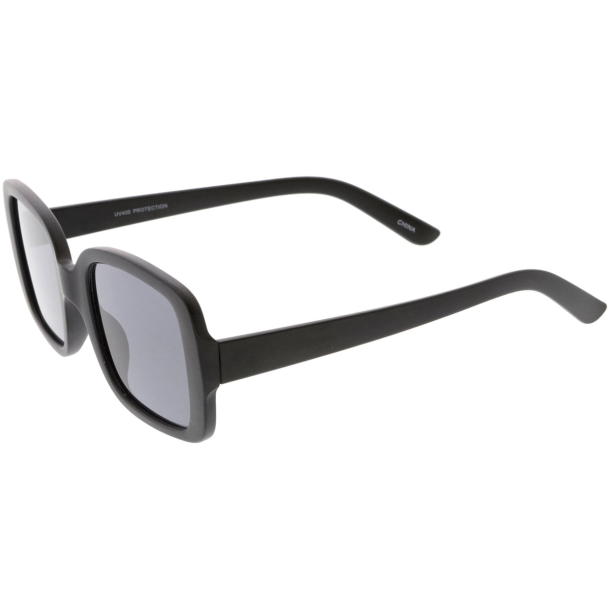 Women's Retro Modern Square Flat Lens Sunglasses C605