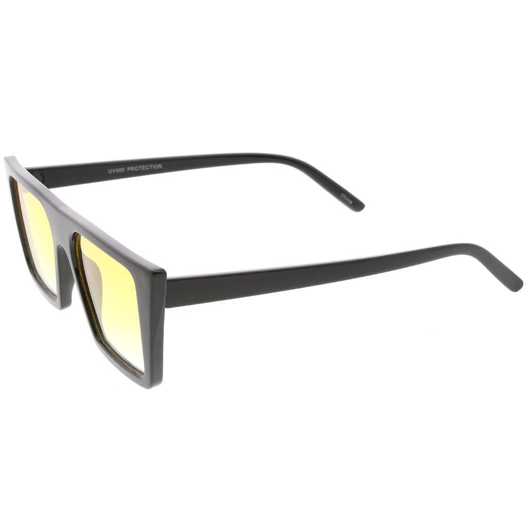 Retro Modern Flat Top Color Tone Sunglasses C618