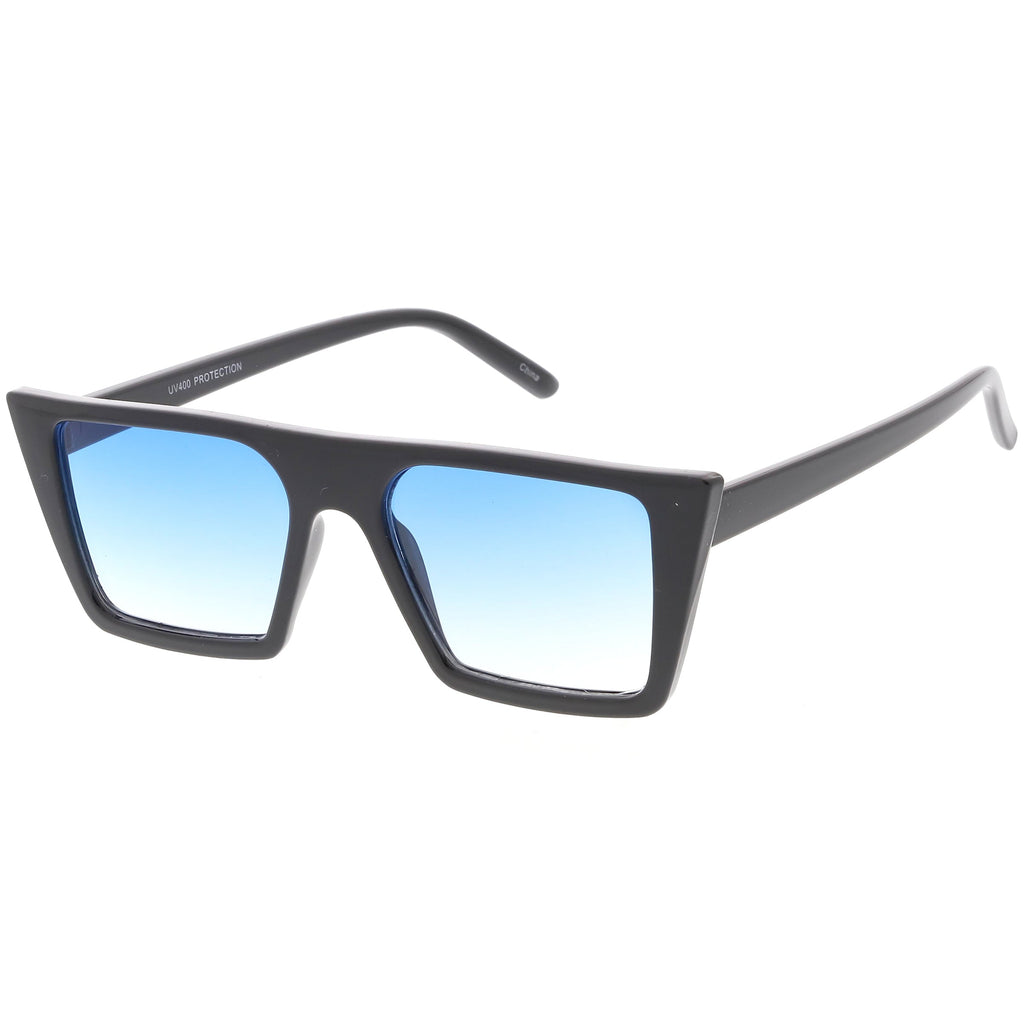 Retro Modern Flat Top Color Tone Sunglasses C618