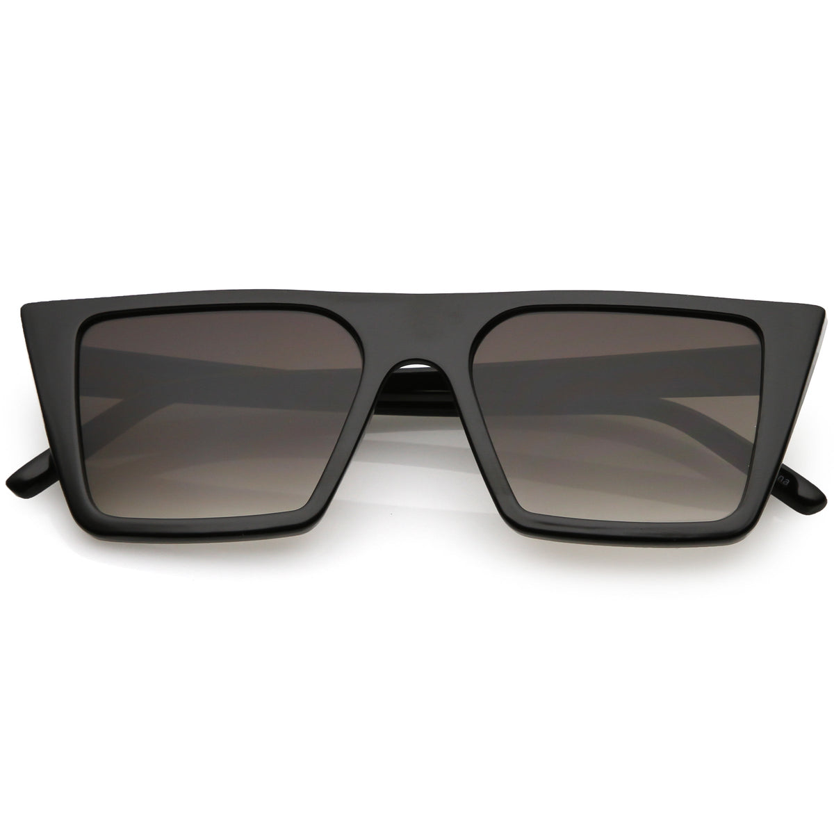 Retro Flat Top Neutral Colored Square Sunglasses C619
