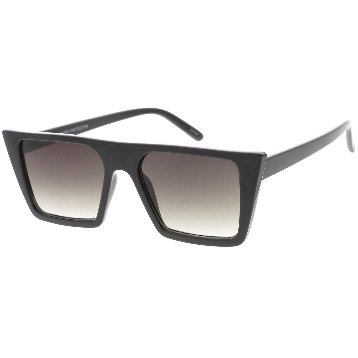 Retro Flat Top Neutral Colored Square Sunglasses C619
