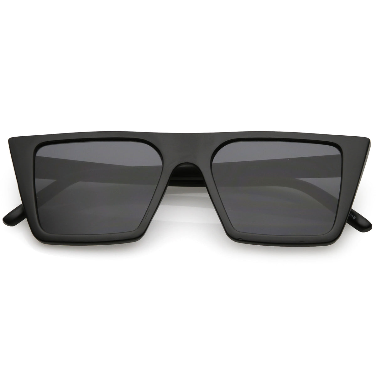Retro Flat Top Neutral Colored Square Sunglasses C619
