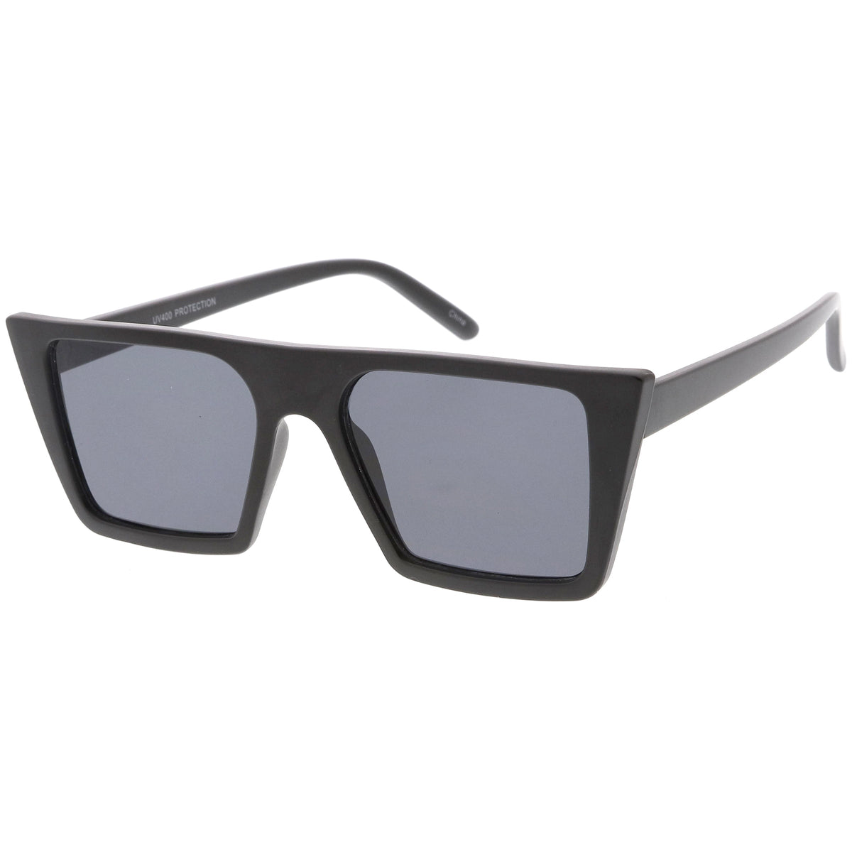 Retro Flat Top Neutral Colored Square Sunglasses C619
