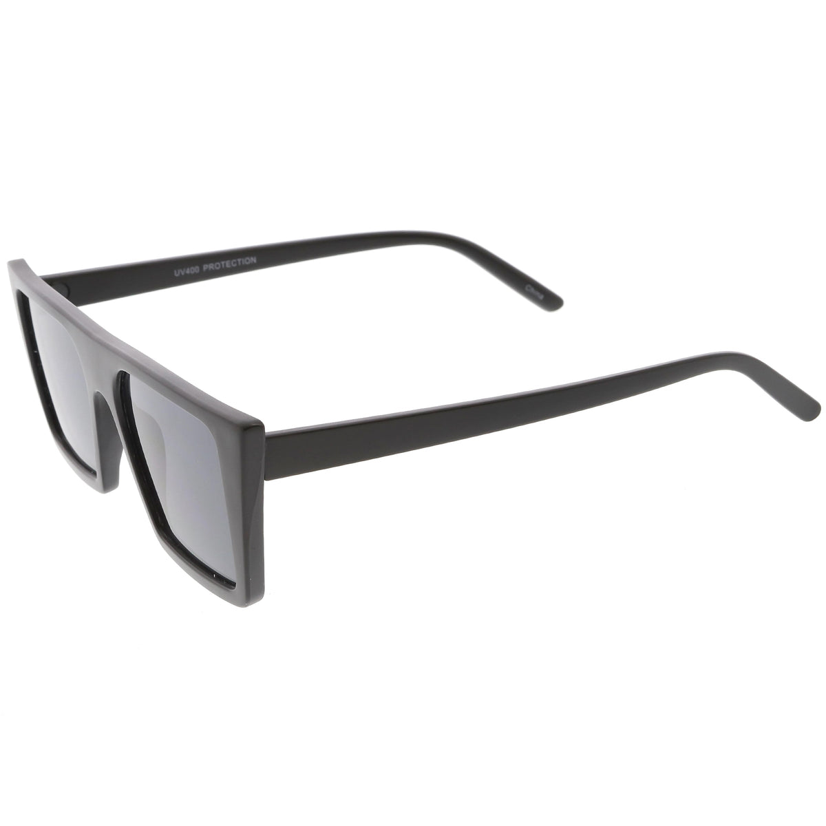 Retro Flat Top Neutral Colored Square Sunglasses C619