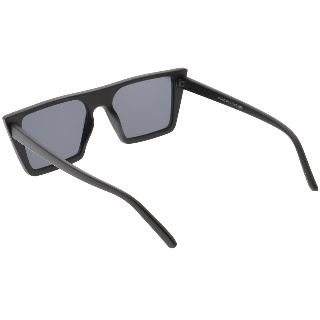 Retro Flat Top Neutral Colored Square Sunglasses C619