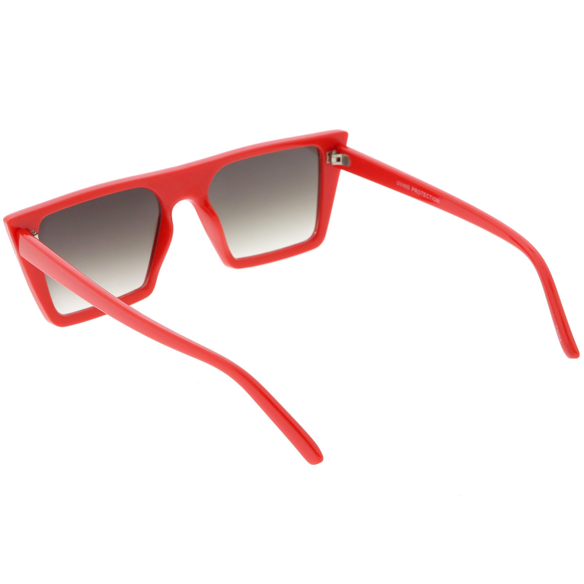Retro Flat Top Neutral Colored Square Sunglasses C619