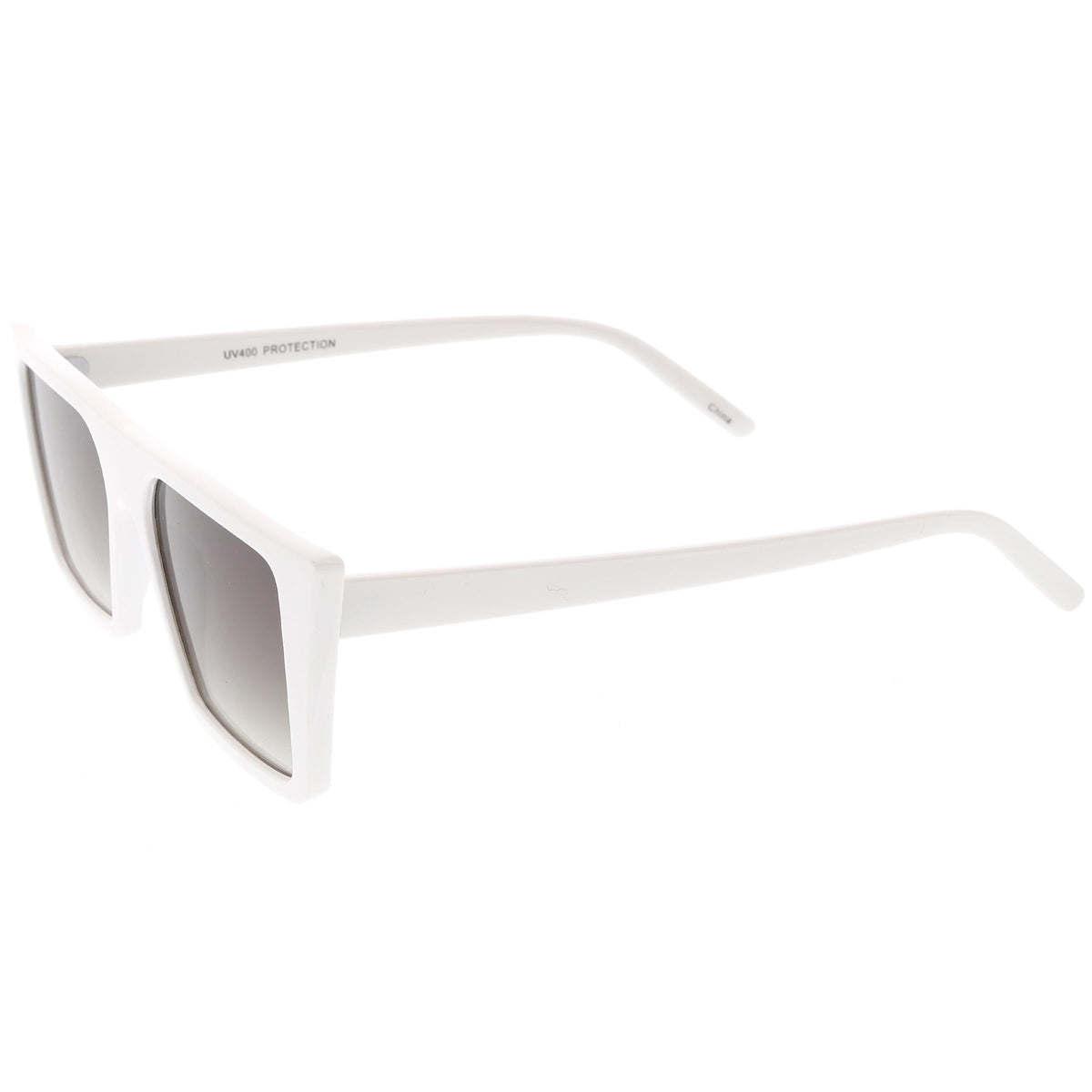 Retro Flat Top Neutral Colored Square Sunglasses C619