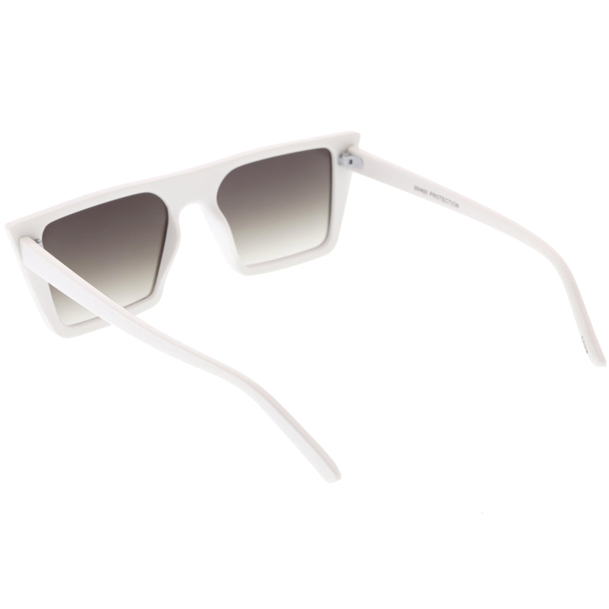 Retro Flat Top Neutral Colored Square Sunglasses C619