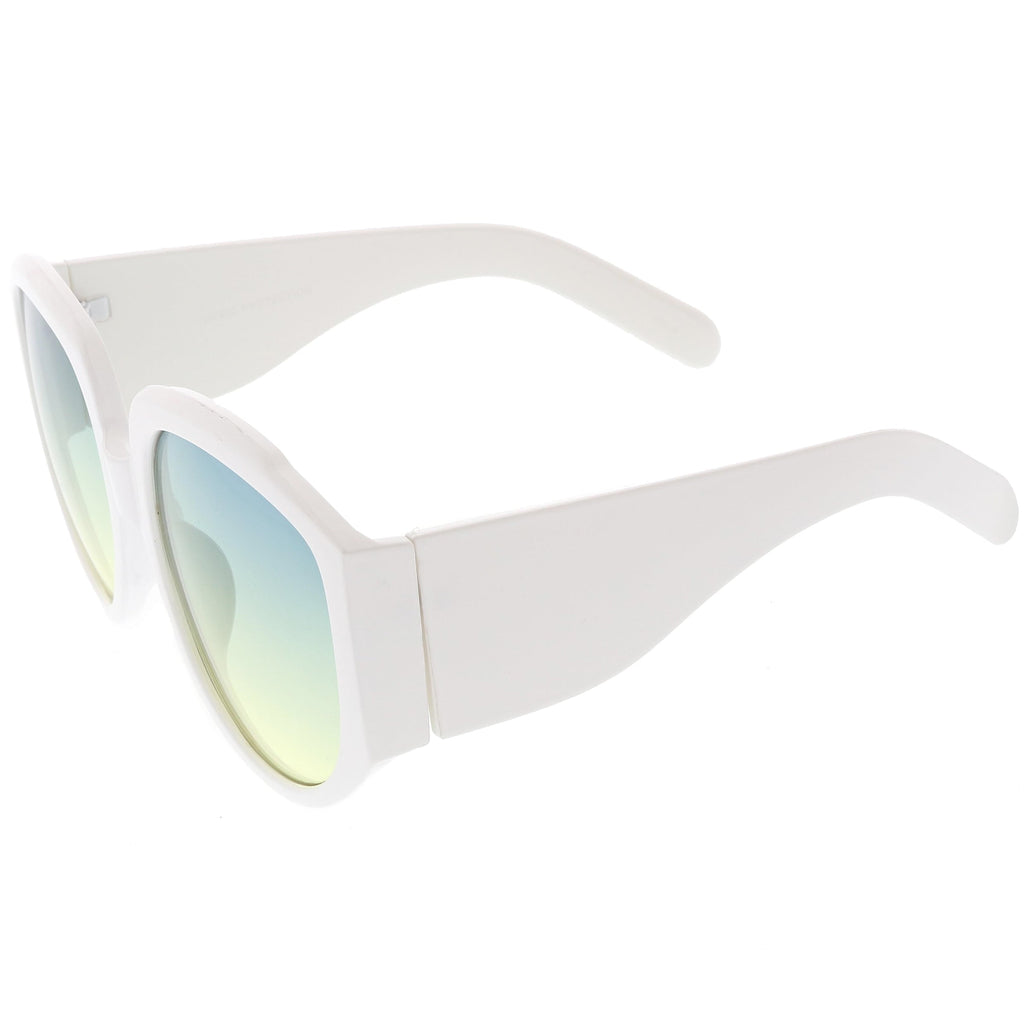 Women's Oversize Geometric Gradient Color Tone Sunglasses C620