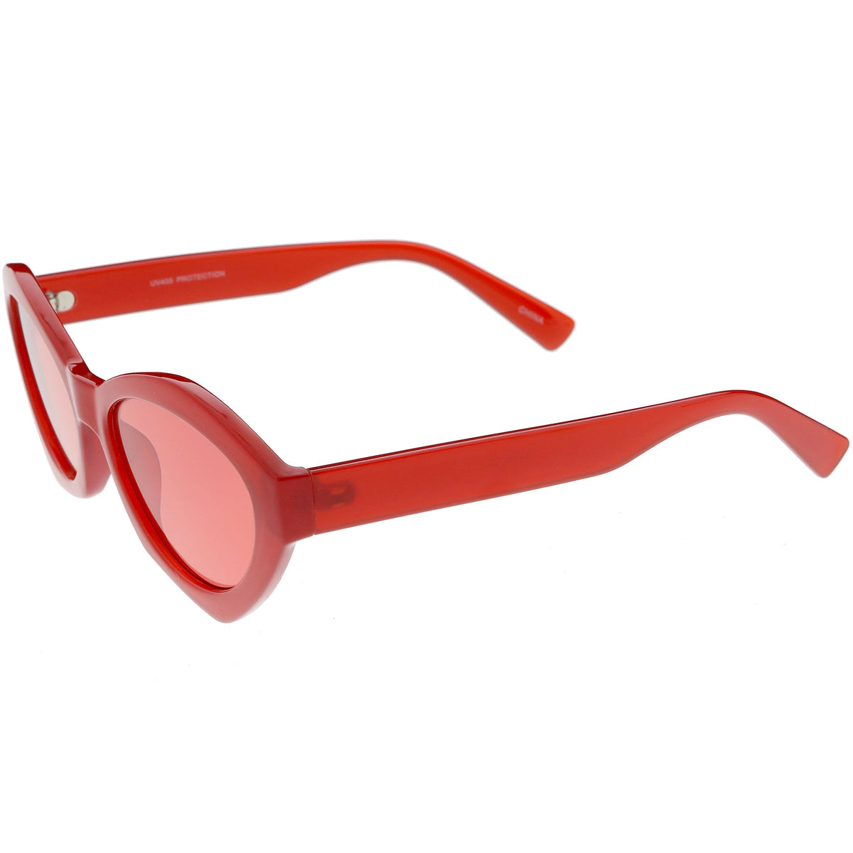 Retro Colorful Translucent Color Tone Oval Sunglasses C623