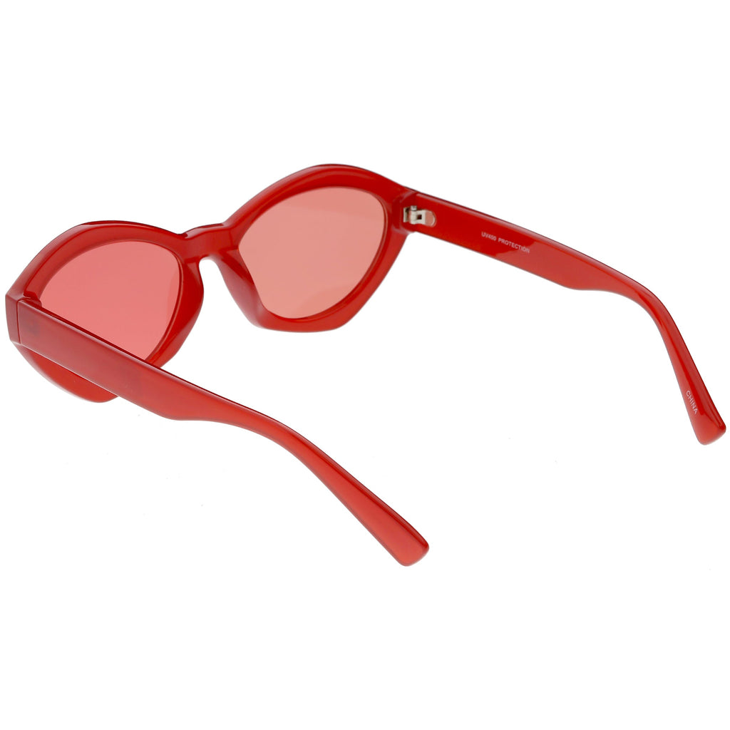 Retro Colorful Translucent Color Tone Oval Sunglasses C623
