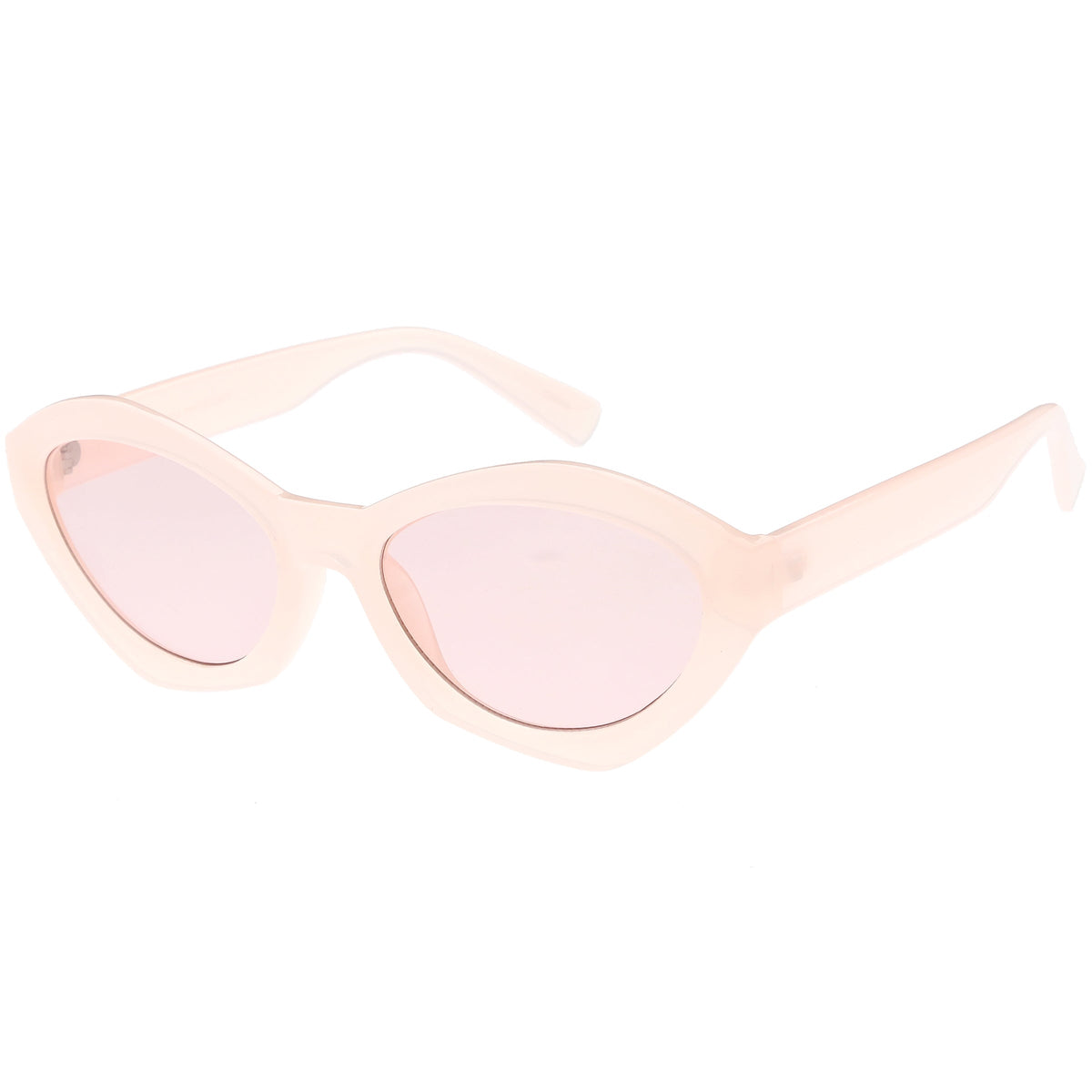 Retro Colorful Translucent Color Tone Oval Sunglasses C623