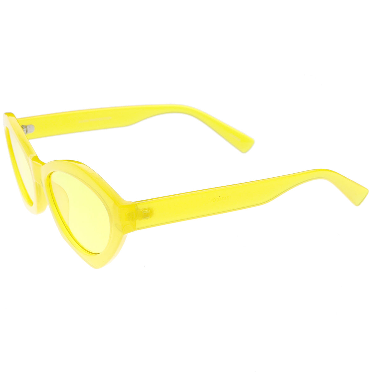 Retro Colorful Translucent Color Tone Oval Sunglasses C623