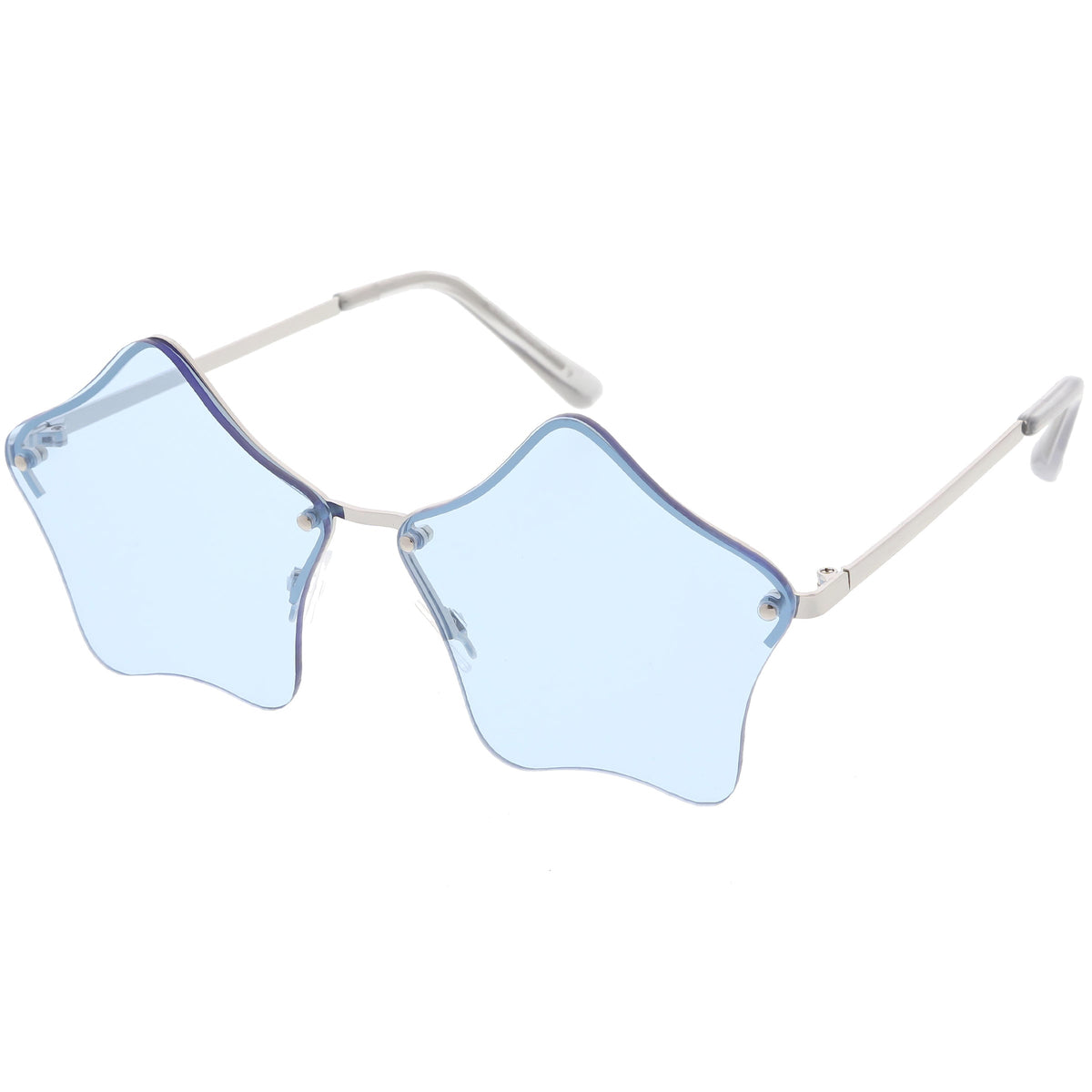 Women's Novelty Cute Twin Stars Color Tone Sunglasses Glasses C631