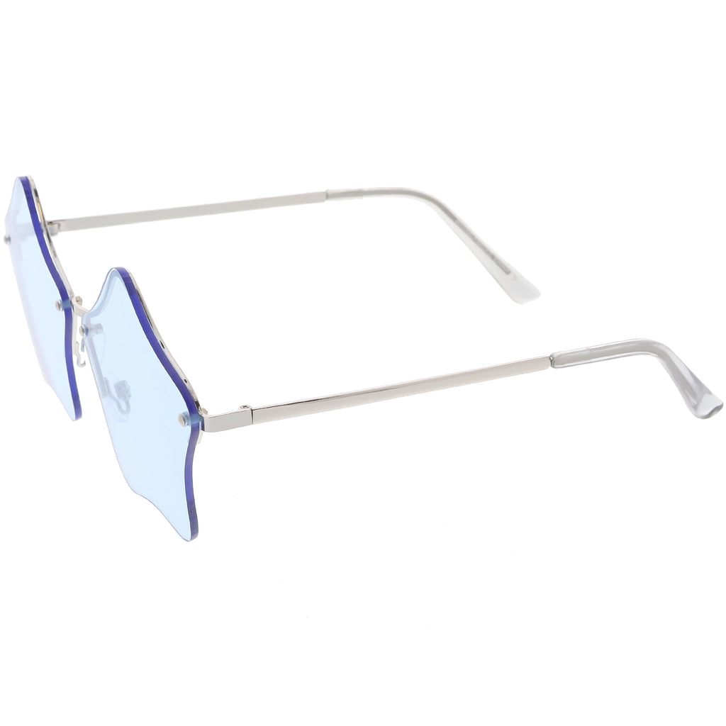 Women's Novelty Cute Twin Stars Color Tone Sunglasses Glasses C631