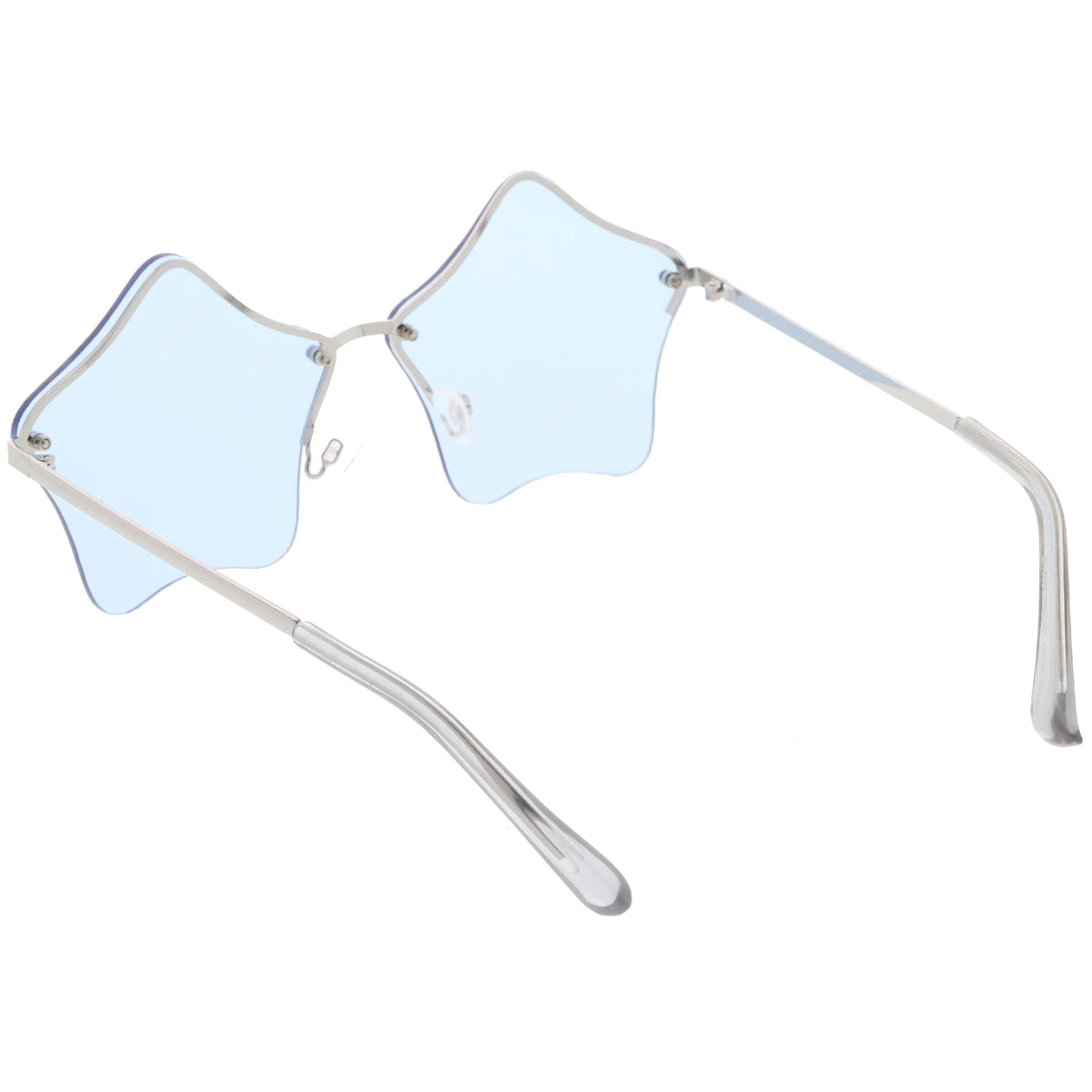 Women's Novelty Cute Twin Stars Color Tone Sunglasses Glasses C631