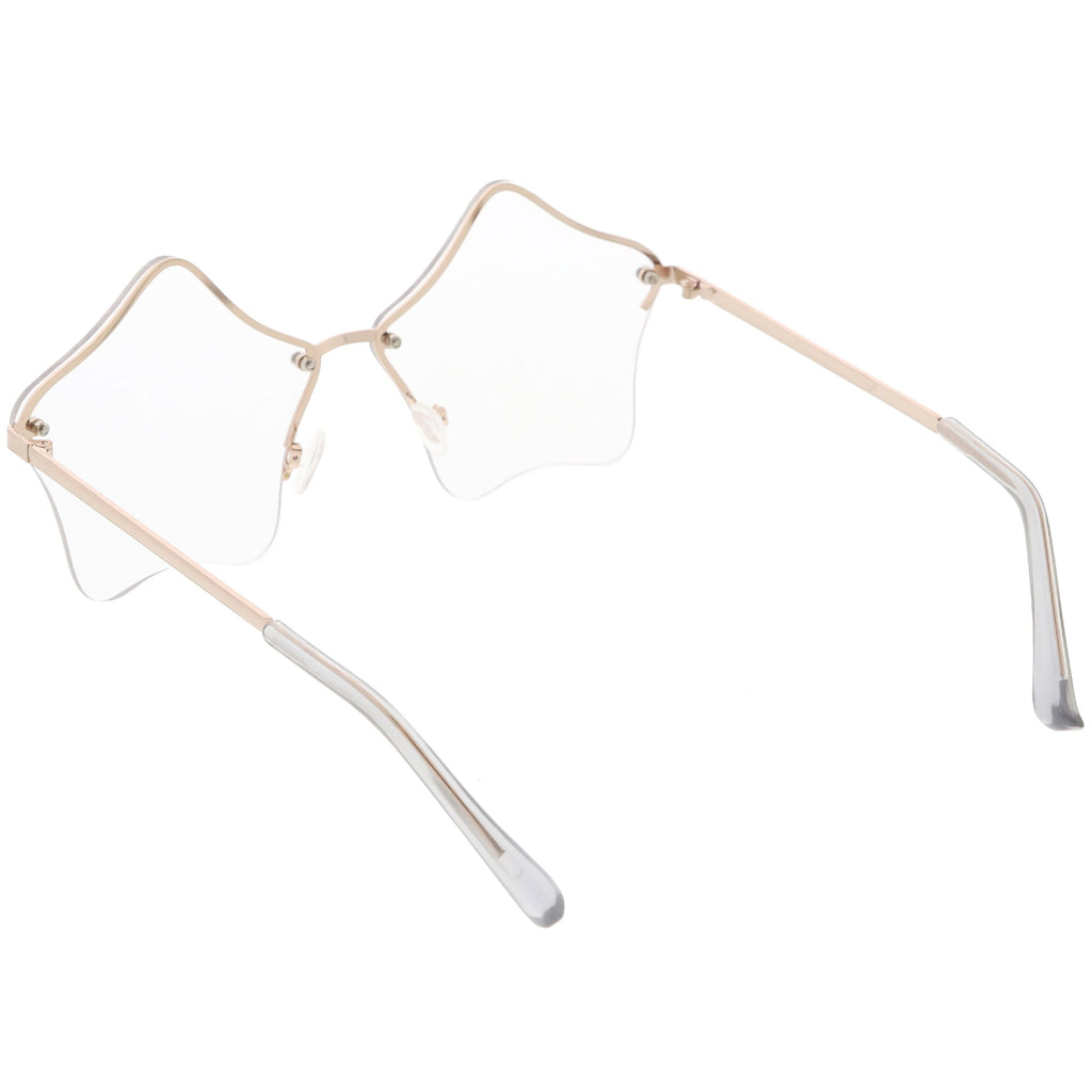 Women's Novelty Cute Twin Stars Color Tone Sunglasses Glasses C631