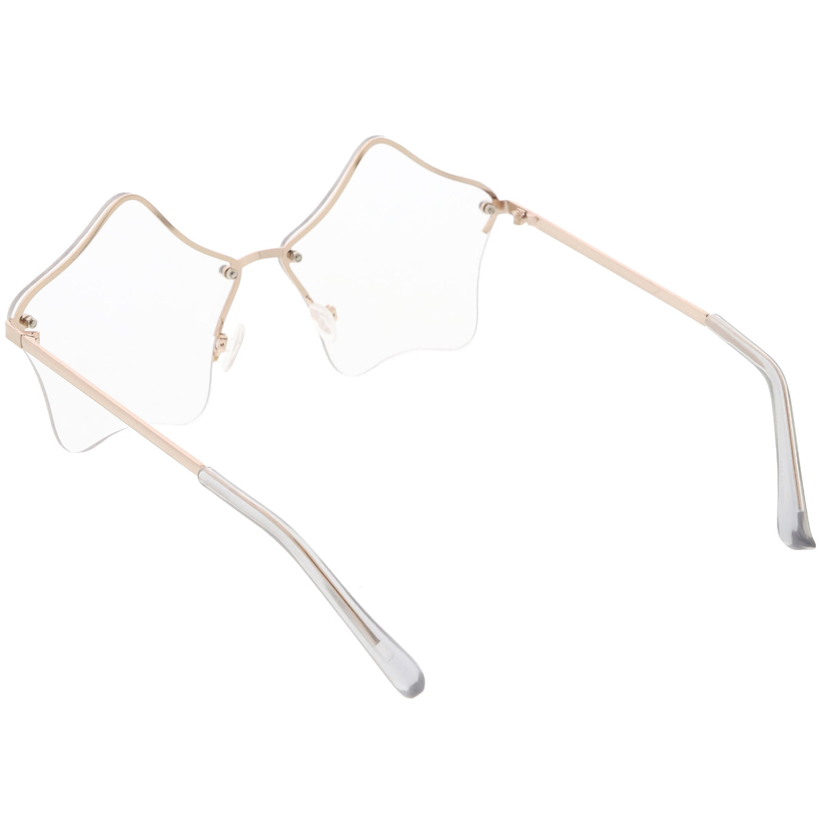 Women's Novelty Cute Twin Stars Color Tone Sunglasses Glasses C631