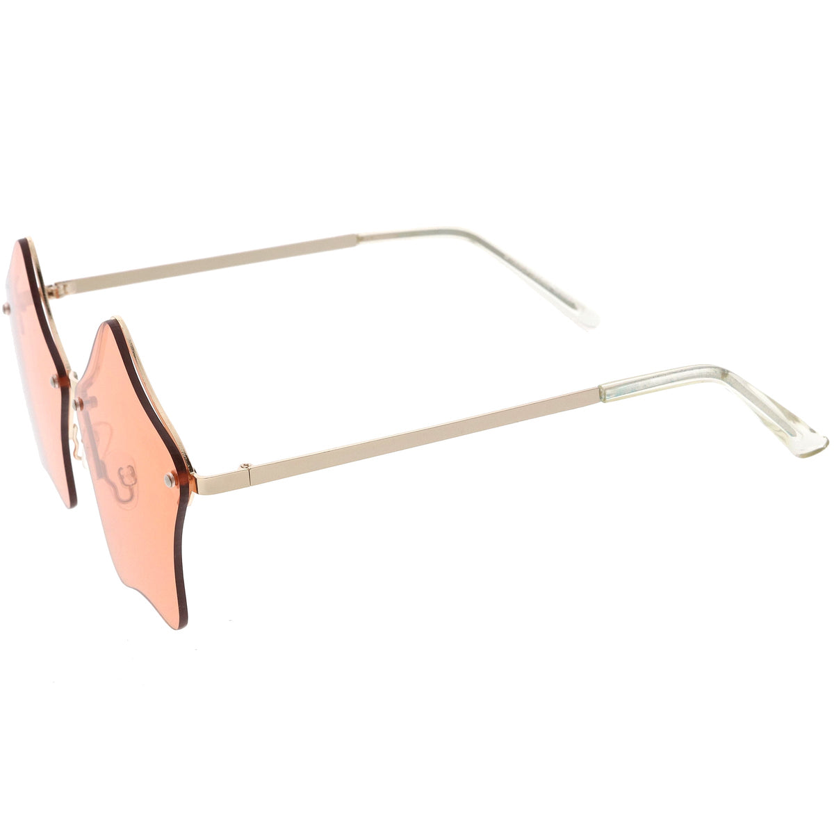 Women's Novelty Cute Twin Stars Color Tone Sunglasses Glasses C631