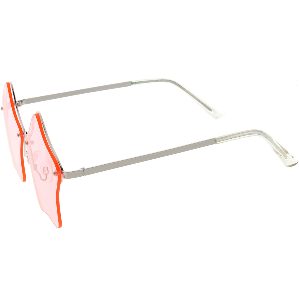 Women's Novelty Cute Twin Stars Color Tone Sunglasses Glasses C631
