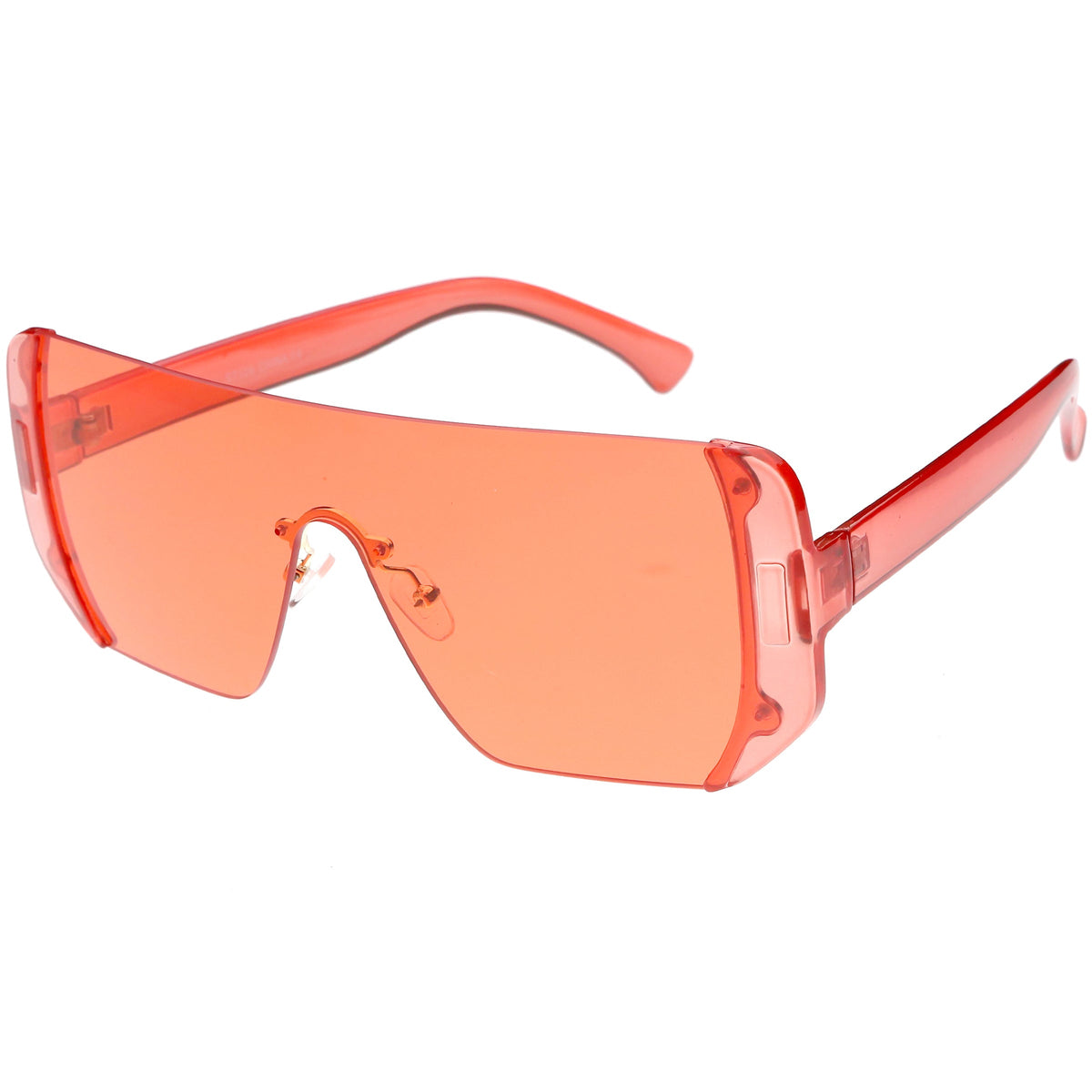 Retro Futuristic Oversize Color Mirrored Lens Shield Sunglasses C634