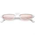 Women's 1990's Small Thin Retro Cat Eye Sunglasses C684