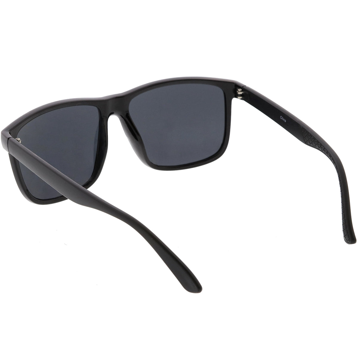 Men's Oversize Horned Rim Mirrored Lens Aviator Sunglasses C689